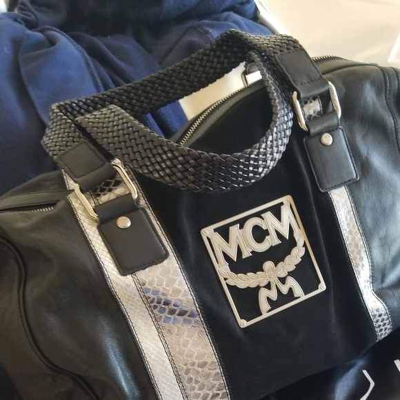 Limited Edition  unisex  MCM snake duffle speedy bag - Picture 2 of 14